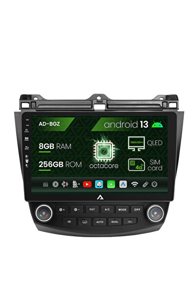 AutoDrop Navigatie Honda Accord 7 (2005-2008), Android 13, Z-Octacore / 8GB R...