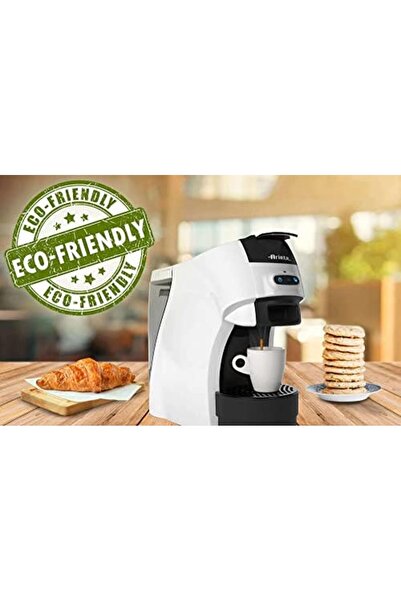 ARIETE Espresso Coffee Maker, 1100W, 1L Capacity, Black/White, Model 1301, Stainless Steel