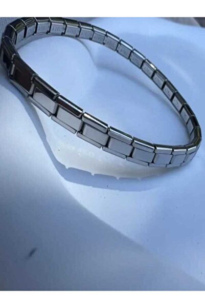Gri İnce Esnek Model Bileklik