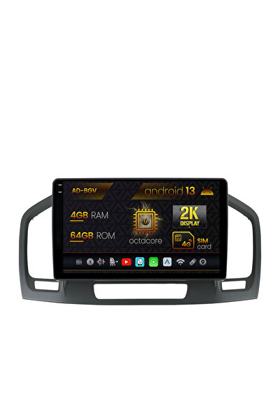 AutoDrop Navigatie Opel Insignia (2008-2013),Android 13,V-Octa/4GB RAM+64GB R...