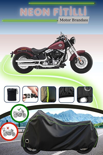 Cemku Fast غطاء محرك متوافق مع نيون فيتيل من هارلي ديفيدسون سوفتيل سليم FLS باللون الأسود