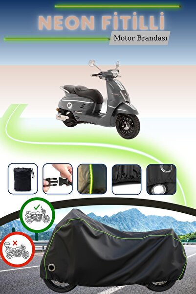 Cemku Fast غطاء محرك متوافق مع نيون فيتيلي لدراجة بيجو دانجو 50 باللون الأسود