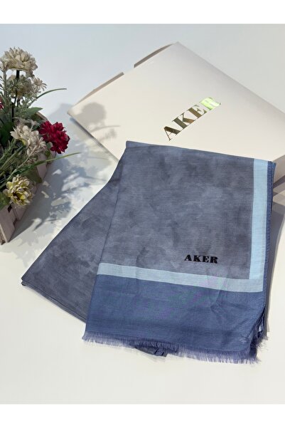 Aker Yaz Serinliği Bulut Desen Şal