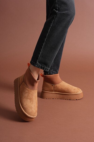 Zerenyus Μπότες Cuen Premium Tan Suede Shearling