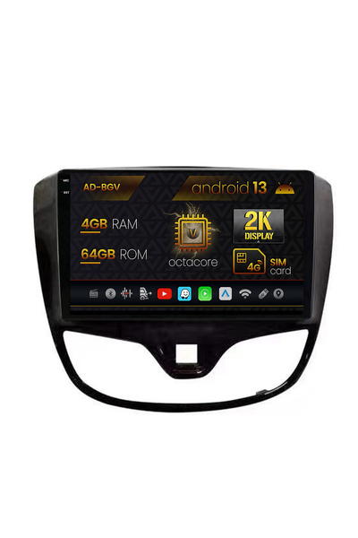 AutoDrop Navigatie Opel Karl (2015-2019),Android 13,V-Octa/4GB RAM+64GB ROM,9.5"