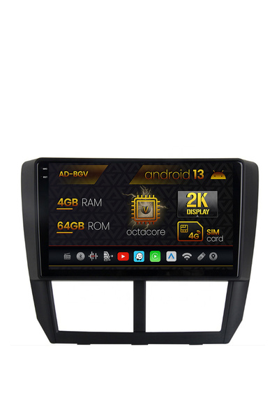 AutoDrop Navigatie Subaru Forester (2007-2013),Android 13,V-Octa/4GB RAM+64GB...