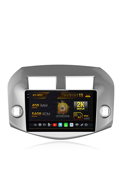AutoDrop Navigatie Toyota RAV4 (2005-2013),Android 13,V-Octa/4GB RAM+64GB ROM...