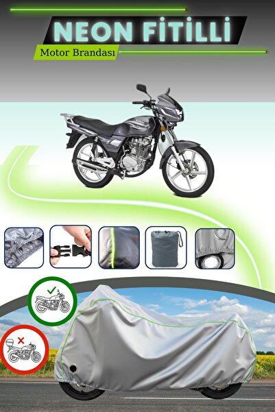 Cemku Fast قماش دراجة نارية رمادي اللون متوافق مع نيون فيتيل كانوني ويندي إس ...