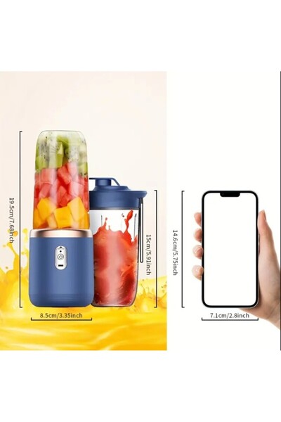 esdekor Pembe ok Fonksiyonlu Kablosuz Taşınabilir Meyve Sıkacağı