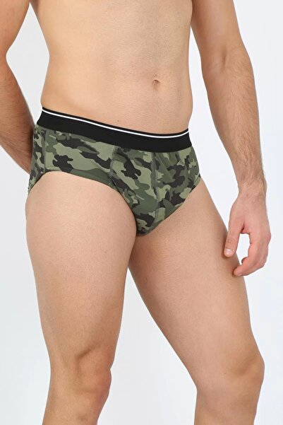 Beruflic الرجال القطن منقوشة ليكرا زلة الكاكي