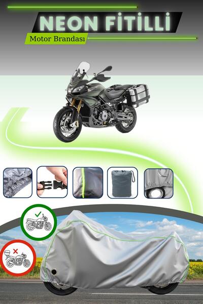 Cemku Fast قماش دراجة نارية رمادي اللون متوافق مع نيون فيتيل أبريليا كابونورد...