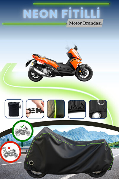 Cemku Fast غطاء محرك متوافق مع نيون فيتيلي يوكي ديفندر ماكسي ADV باللون الأسود