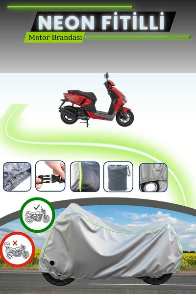 Cemku Fast قماش دراجة نارية رمادي اللون متوافق مع نيون فيتيل مونديال إير تايم