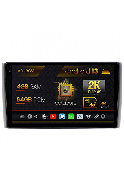 AutoDrop Navigatie Iveco Daily (06-14),Android 13,V-Octa/4GB RAM+64GB ROM,9.5"