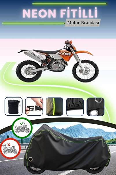 Cemku Fast غطاء محرك متوافق مع KTM 400 EXC مصنوع من نيون فيتيل متوافق مع بلاك...