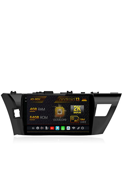 AutoDrop Navigatie Toyota Corolla (2012-2016),Android 13,V-Octa/4GB RAM+64GB ...