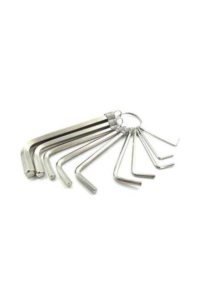 Generic Allen Key Set Hex Wrench Set – 1.5, 2, 2.5, 3, 3.5, 4, 5, 6mm – L-Shaped Metric Hex Keys