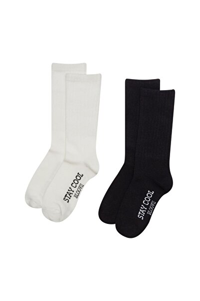 Bloovii Set de 3 șosete pentru femei, cu înălțime peste gambă, cu nervuri din amestec de bumbac | Loomy