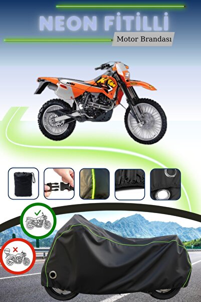 Cemku Fast غطاء محرك متوافق مع KTM 620 SC مزود بقفل أسود متوافق مع نيون فيتيل