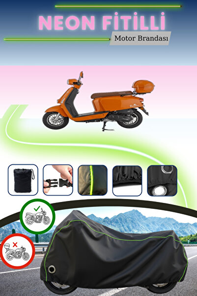 Cemku Fast غطاء محرك متوافق مع نيون فيتيلي مونديال فيراجو 50 باللون الأسود