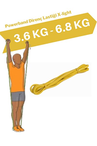 XTR Fitness Resistance Rubber Resistance Band and Exercise Rubber Yellow X-Light Lightweight