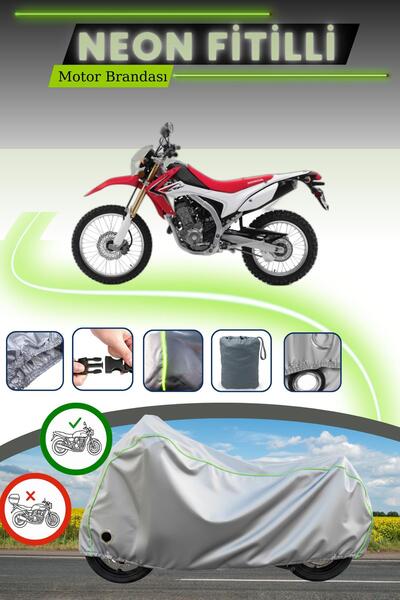 Cemku Fast قماش دراجة نارية متوافق مع هوندا CRF 250 رالي متوافق مع قفل رمادي ...