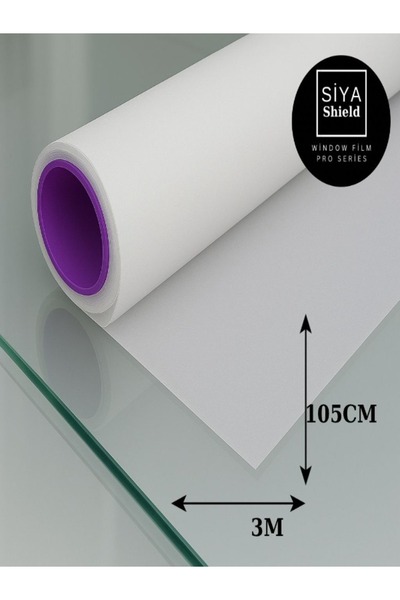 SİYACF 105 cm X 3 Meters Frosted Window Film - Suitable for Home Office & Bat...