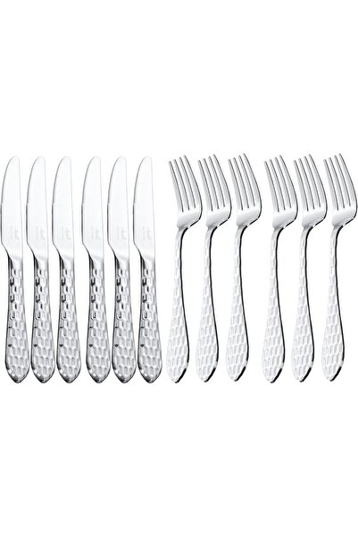 ALSAIF 24 Pieces, Stainless Steel Tableware Set by ALSAIF, Gold/Silver