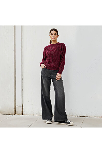 2Xtremz Textured Chenille Sweater with Long Sleeves