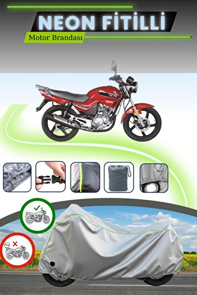 Cemku Fast قماش دراجة نارية متوافق مع Gray Lock Neon Fitilli Kuba XR 125