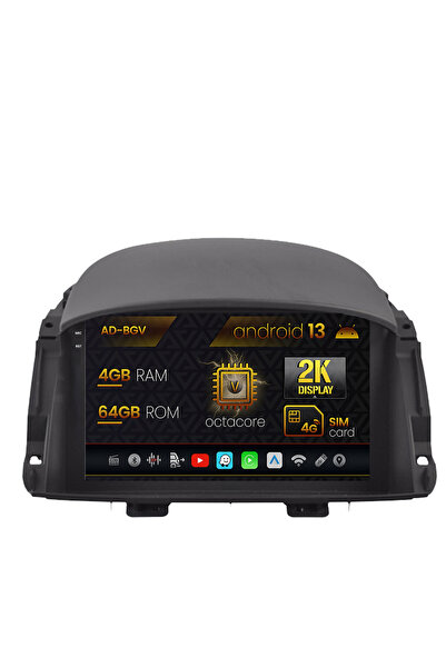 AutoDrop Navigatie Renault Koleos (2009-2016),Android 13,V-Octa/4GB RAM+64GB ...