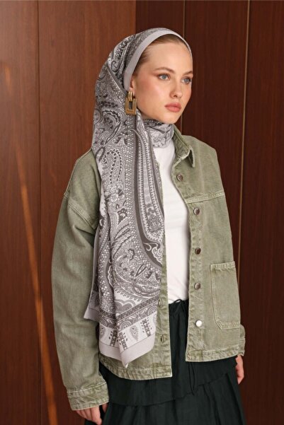VALORSCARF Agate Taşı Floş Viskon Şal