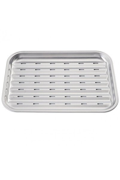 Kinghoff Tavă pentru grătar/grătar KH 1916, 34,2x24,5 cm, Oțel inoxidabil, Perforată, Inox