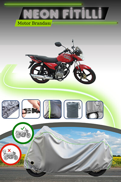 Cemku Fast قماش دراجة نارية متوافق مع Gray Lock Neon Fitilli Kuba Razore 150