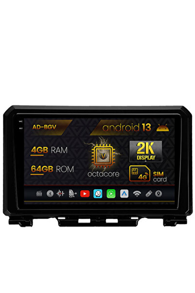 AutoDrop Navigatie Suzuki Jimny (2018-2022),Android 13,V-Octa/4GB RAM+64GB RO...