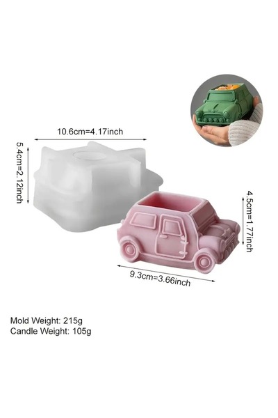 AnkaHobiMarket Araba Mum Silikon Kalıp (S951)