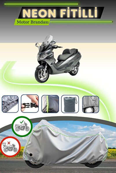 Cemku Fast قماش دراجة نارية متوافق مع نيون فيتيللي بياجيو إكس إيفو 400 باللون...