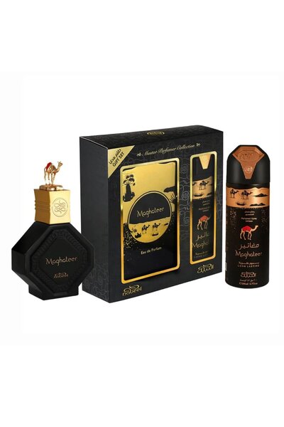 Nabeel Set Maghateer, Eau de Parfum, For Men, 100 ml + Deodorant Spray, 100 ml