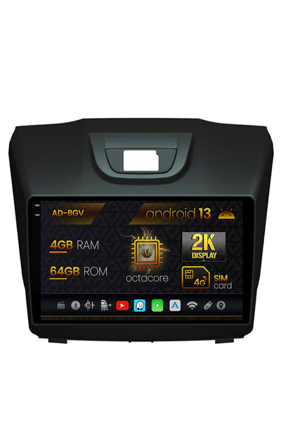 AutoDrop Navigatie Isuzu D-MAX (2015+),Android 13,V-Octa/4GB RAM+64GB ROM,9.5"