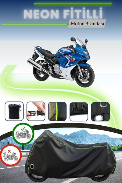 Cemku Fast غطاء محرك متوافق مع نيون فيتيل سوزوكي جي إس إكس 650 إف باللون الأسود