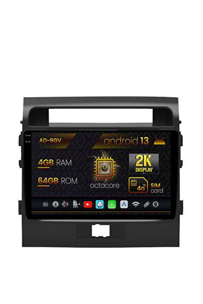 AutoDrop Navigatie Toyota Land Cruiser 200 (2007-2015),Android 13,V-Octa/4GB RAM+64GB ROM,9.5"