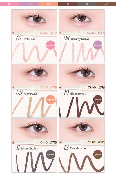 CLIO Suya Dayanıklı, Gün Boyu Kalıcı Kalem Eyeliner Extreme Gelpresso Pencil Liner (10 Glam Brown)