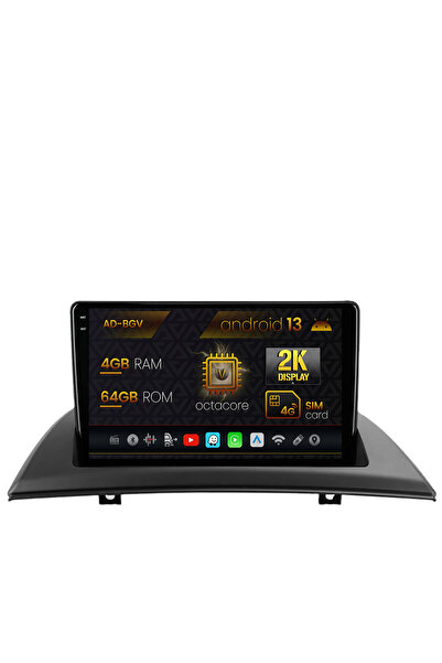 AutoDrop Navigatie BMW X3 E83 (2003-2010),Android 13,V-Octa/4GB RAM+64GB ROM,...