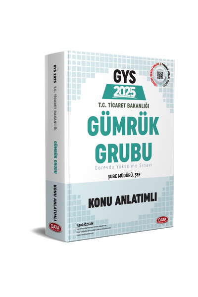 Data Yayınları GYS Ticaret Bakanlığı GYS Gümrük Gümrük Grubu Konu Anlatımlı2026