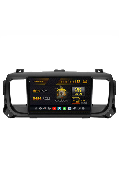 AutoDrop Navigation Toyota Proace (2016+), Android 13, V-Octa/4GB RAM+64GB RO...