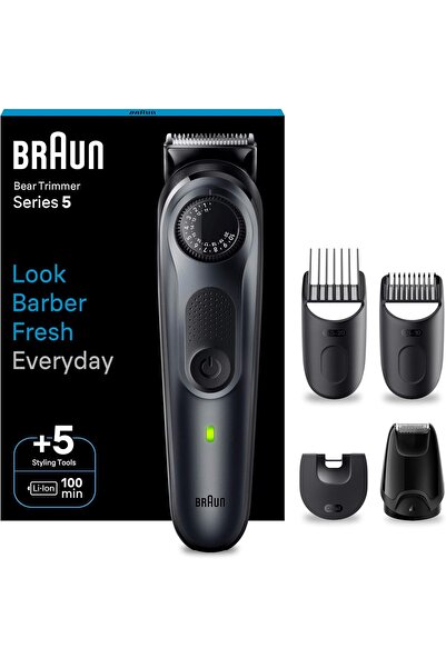 Braun Beard Trimmer BT5420 for Men, Ultra-Sharp Blade, 40 Length Settings, 100-Min Wireless Time