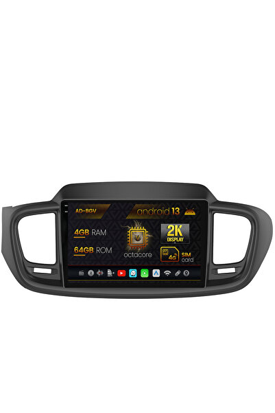 AutoDrop Navigatie Kia Sorento (2014+),Android 13,V-Octa/4GB RAM+64GB ROM,10.36"