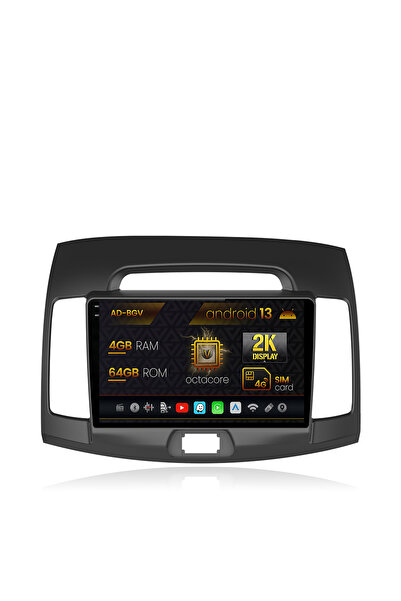 AutoDrop Navigatie Hyundai Elantra (2006-2011),Android 13,V-Octa/4GB RAM+64GB...