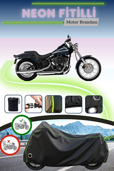 Cemku Fast غطاء محرك متوافق مع نيون فيتيل هارلي ديفيدسون سوفتيل نايت ترين FXSTBI باللون الأسود