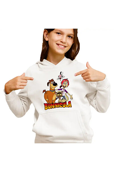 OEM Παιδικό Φούτερ με Κουκούλα για Κορίτσια Bunnicula Draculas Vampire Bunny ...